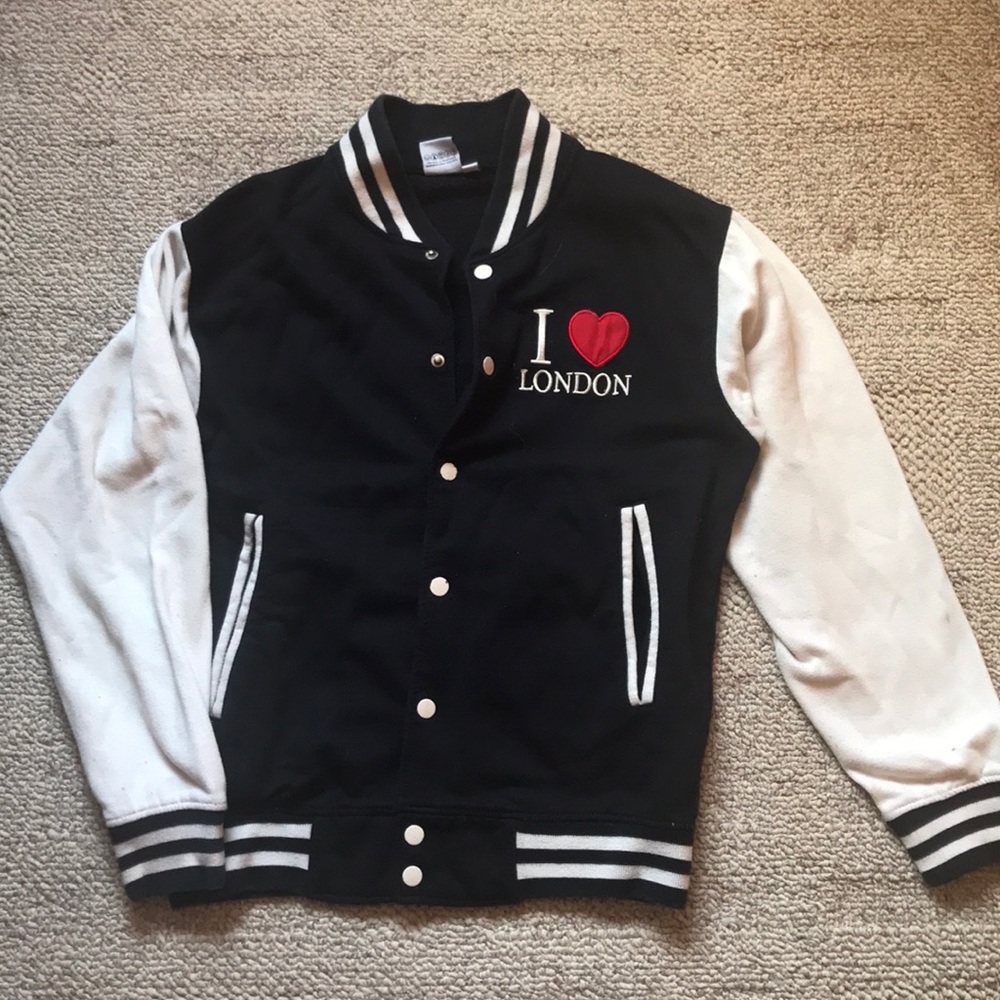 I ❤️ London Varsity Letterman Sweater